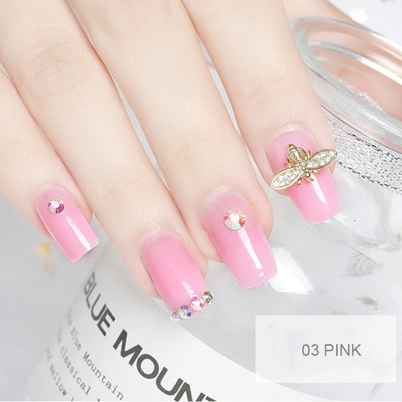 Poly Nail Gel Set 6W LED Lamp Full Manicure Kit Quick Extension Nails Building Fingertips Polygels Tool Kit to Design Art Nails